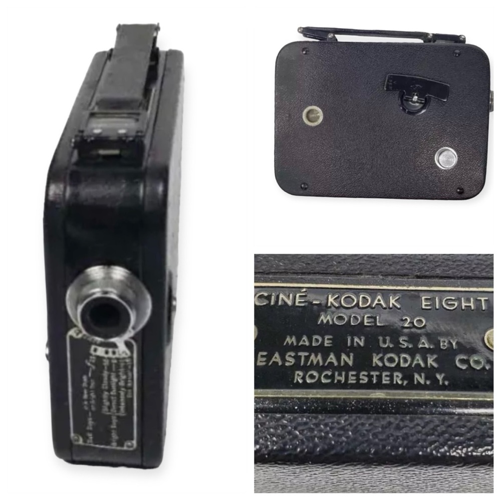 The First 8mm Film Camera 1932 Kodak Ciné-Eight Model 20,‎ Made in the USA